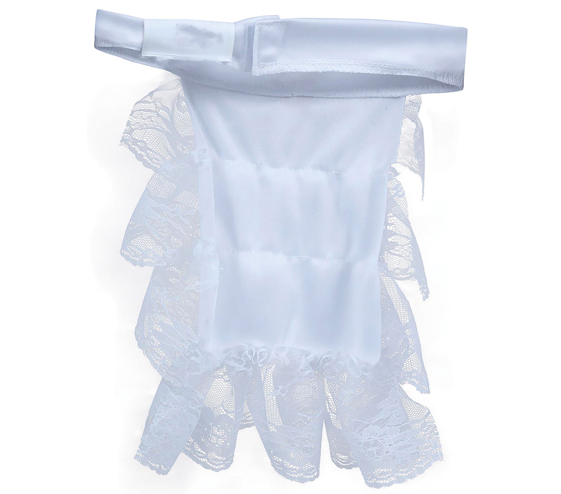 WHITE LACE JABOT