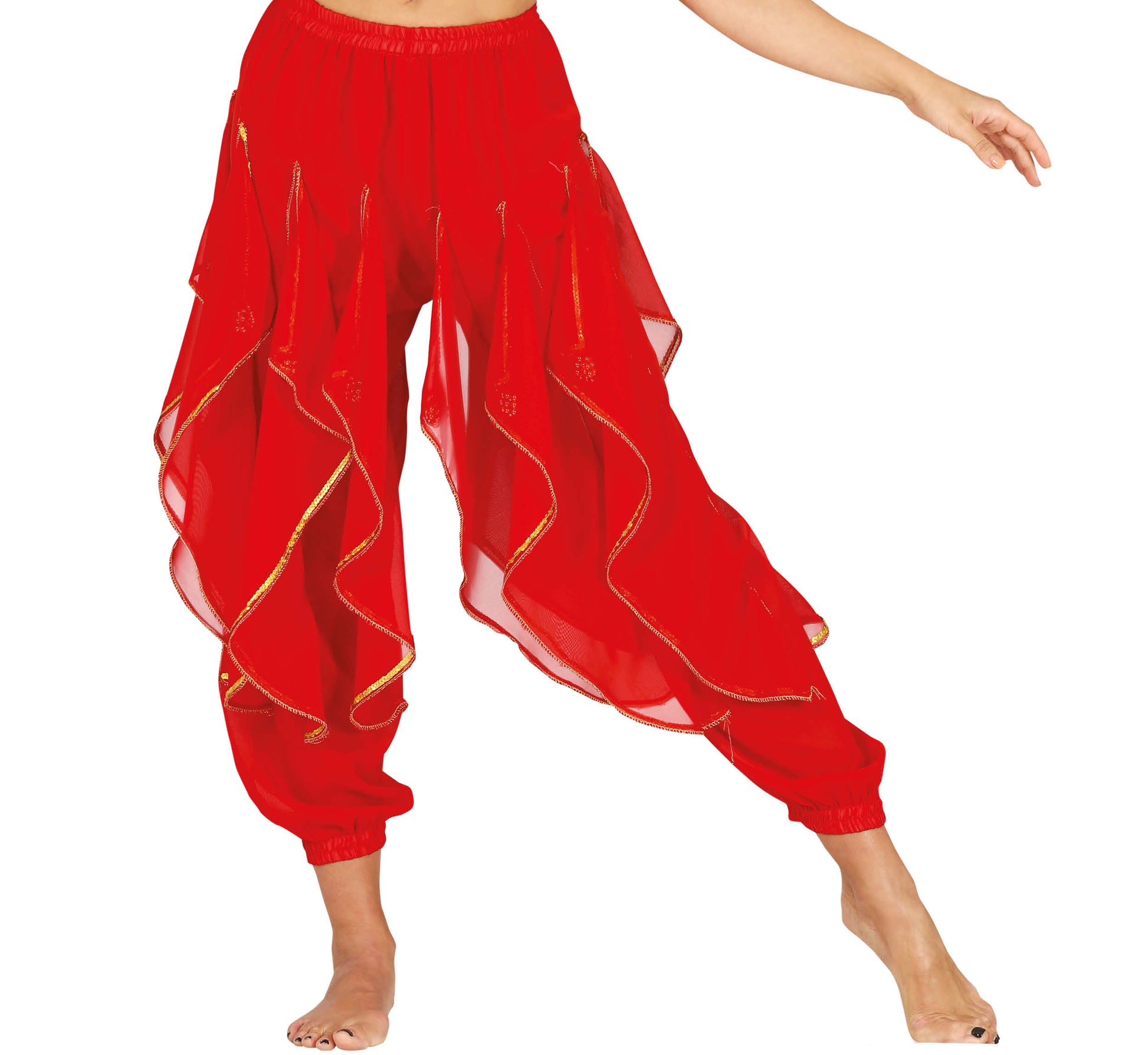 RED BELLY DANCE PANTS, HQ