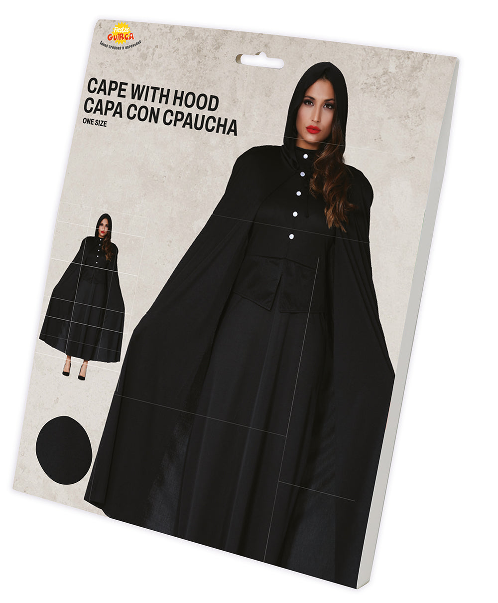 CAPE WITH HOOD, 135 CM