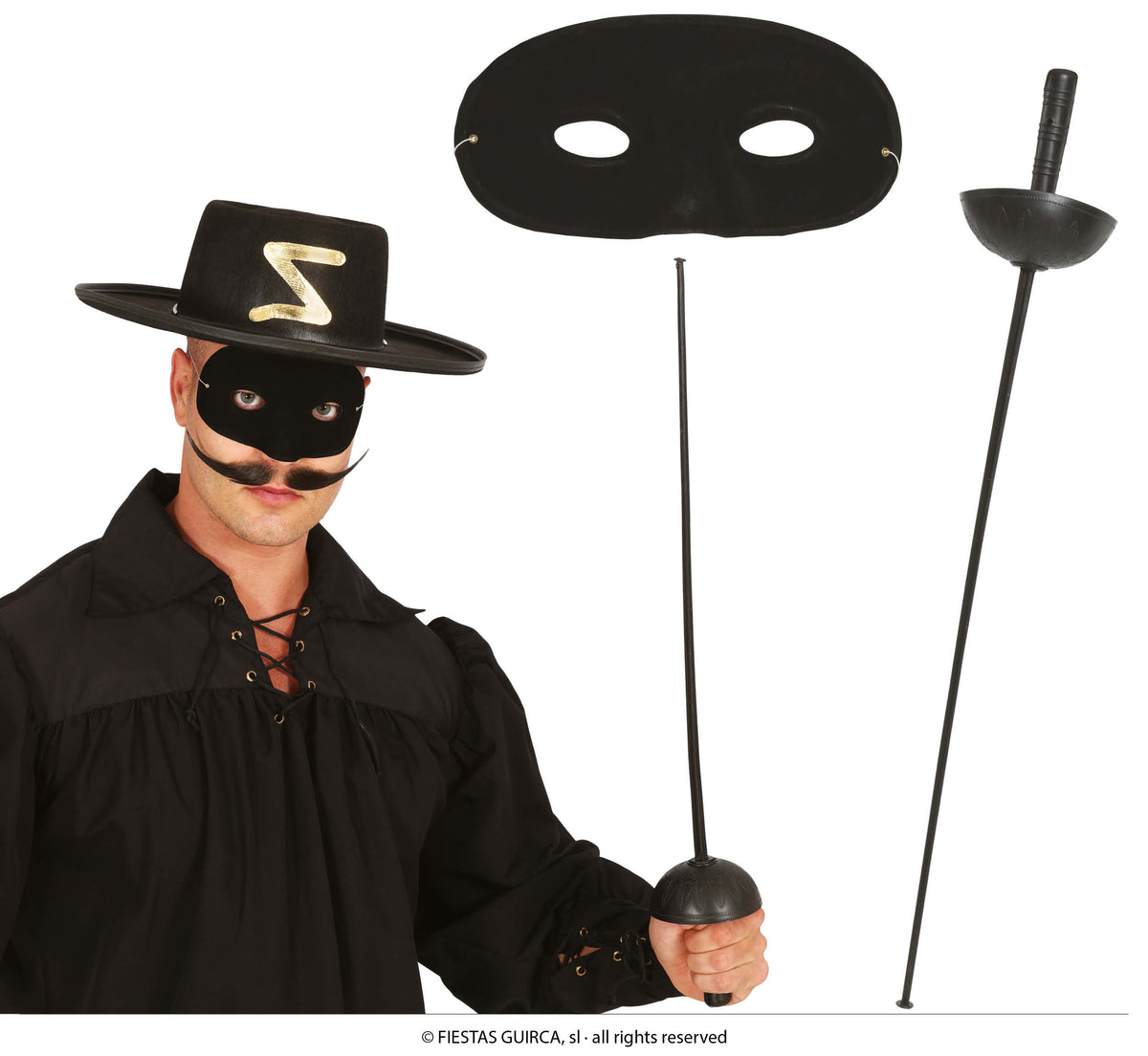 MASK AND FOIL SET, 63 CM