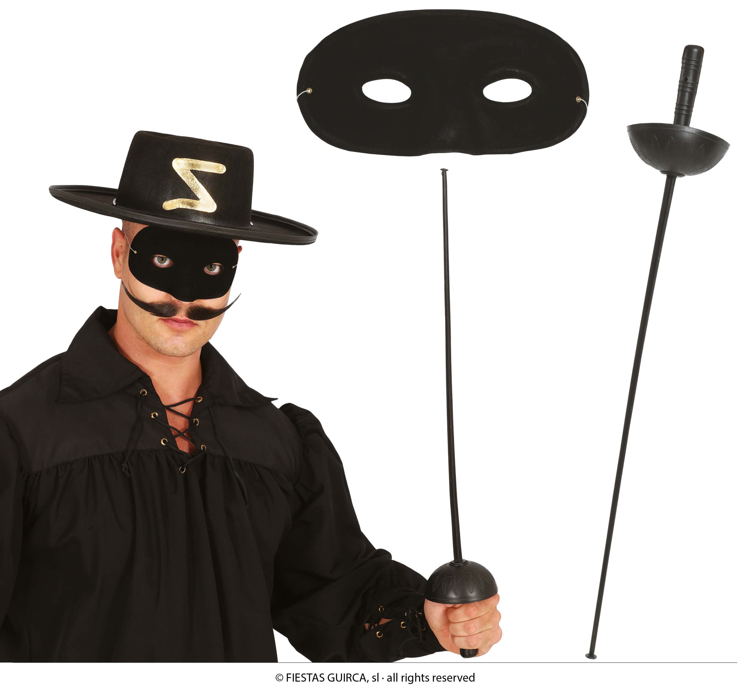 MASK AND FOIL SET, 63 CM