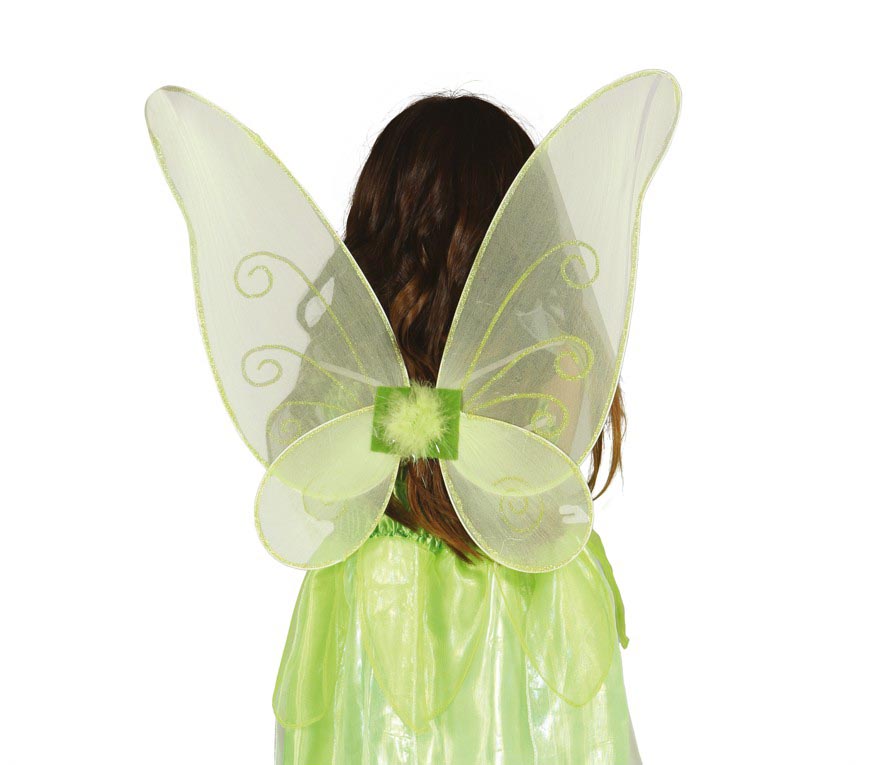 GREEN BUTTERFLY WINGS,  40X45 CM