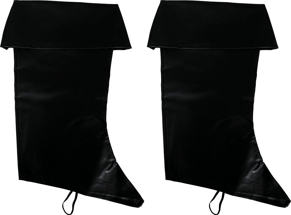 BLACK BOOT COVERS 50 CM, CHILDREN