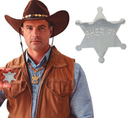 METAL SHERIFF STAR 6 CM
