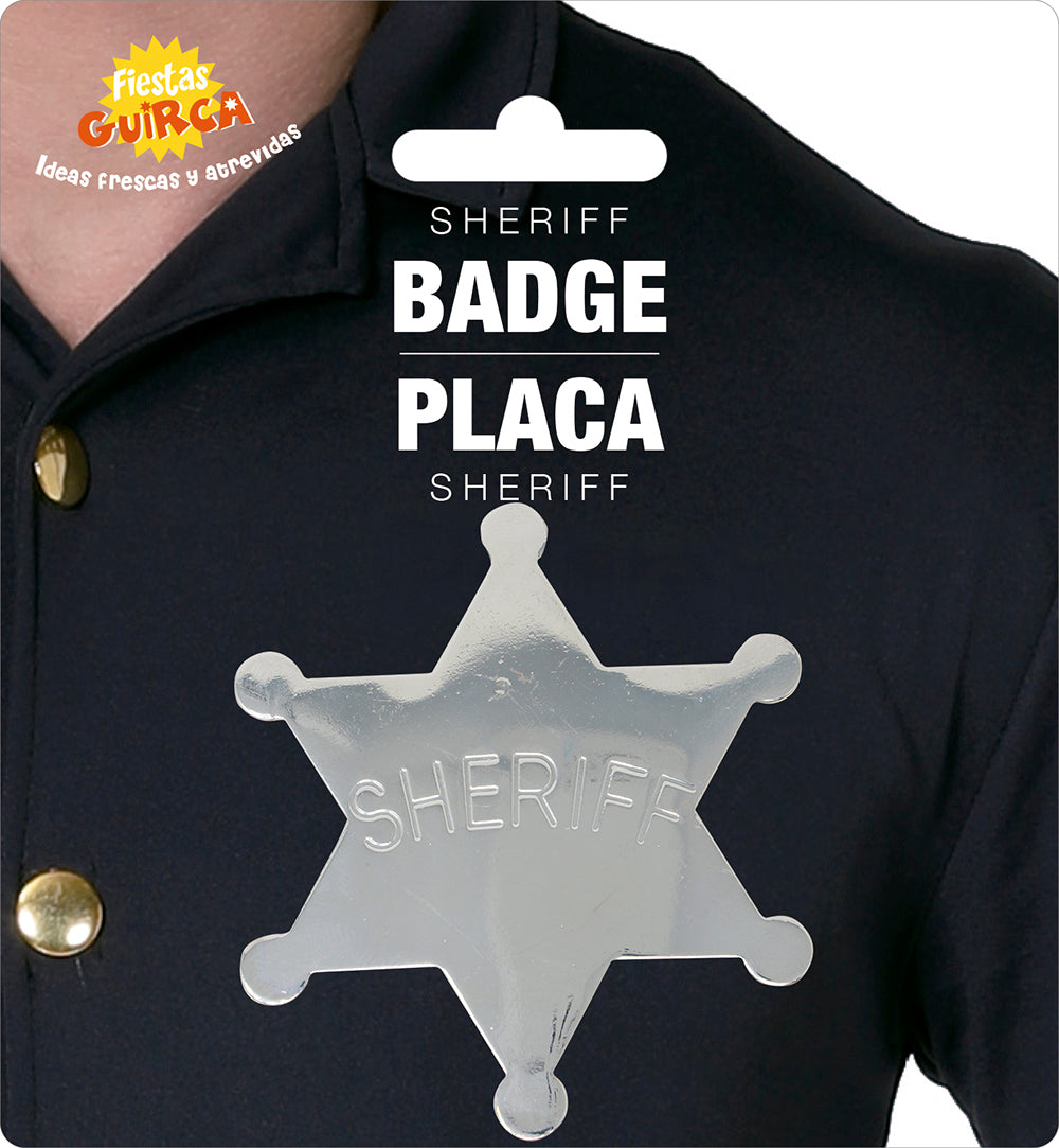 METAL SHERIFF STAR 6 CM