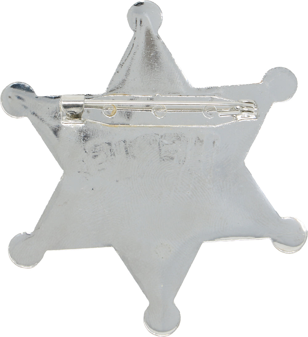 METAL SHERIFF STAR 6 CM