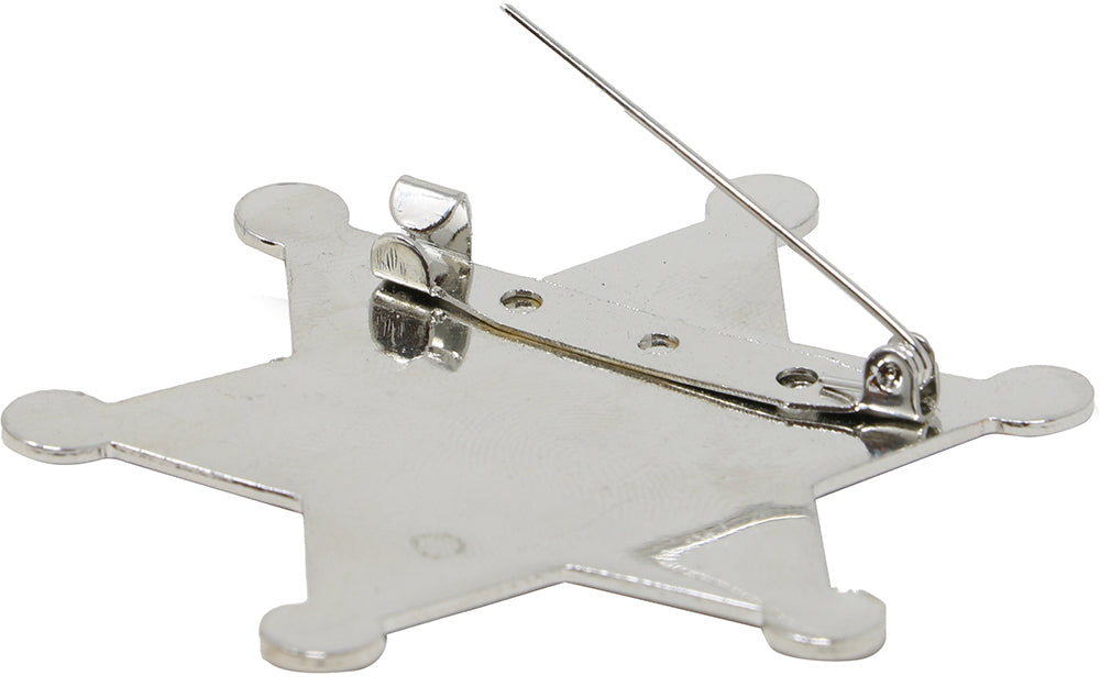 METAL SHERIFF STAR 6 CM
