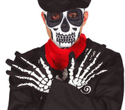 PAIR OF SKELETON GLOVES 25 CMS