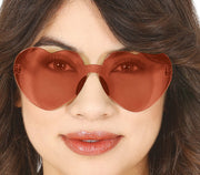 TRANSPARENT HEART GLASSES