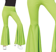 GREEN ELASTIC BELL PANTS