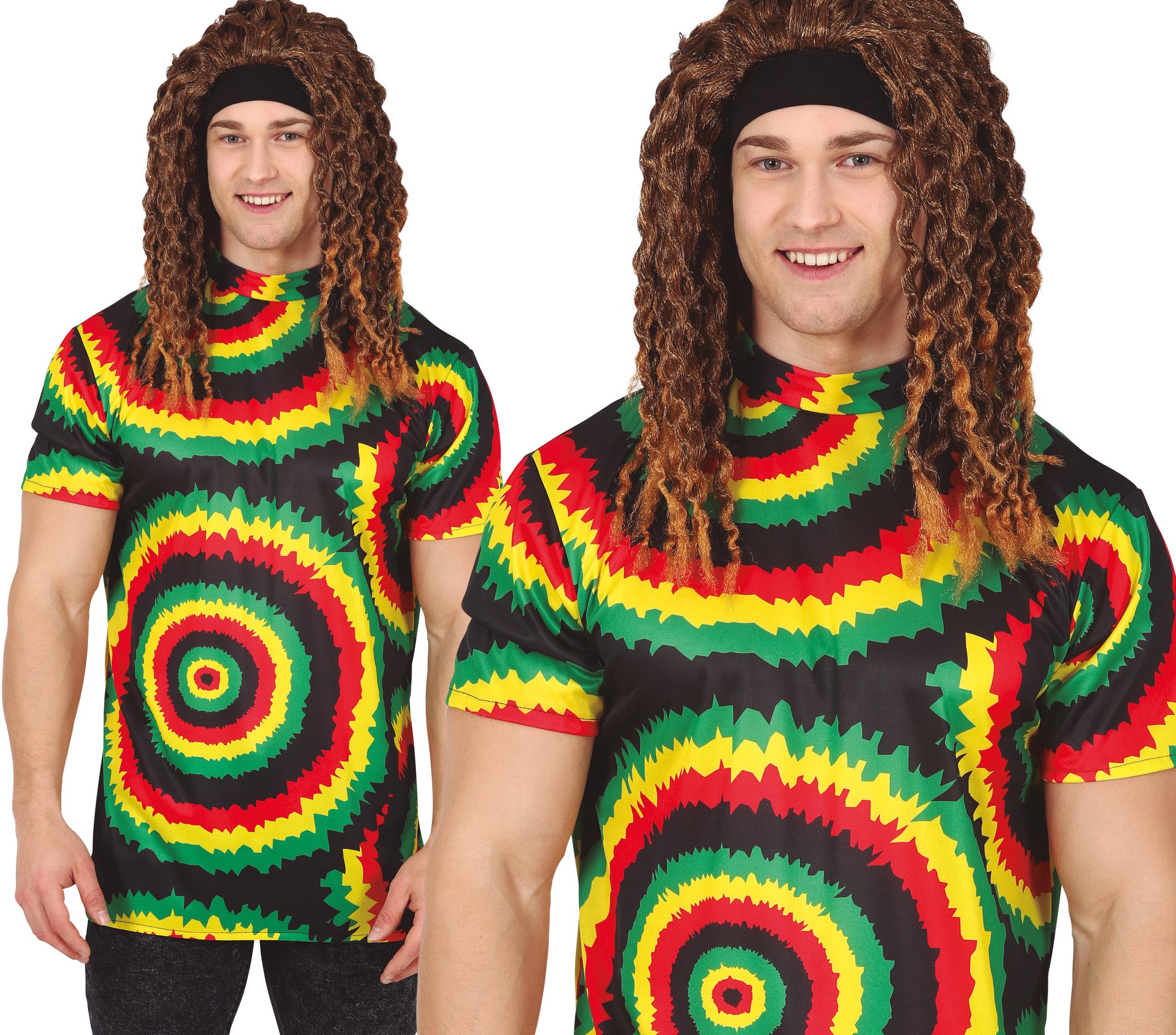 RASTA T-SHIRT, ADULT, 48 - 50 (M)