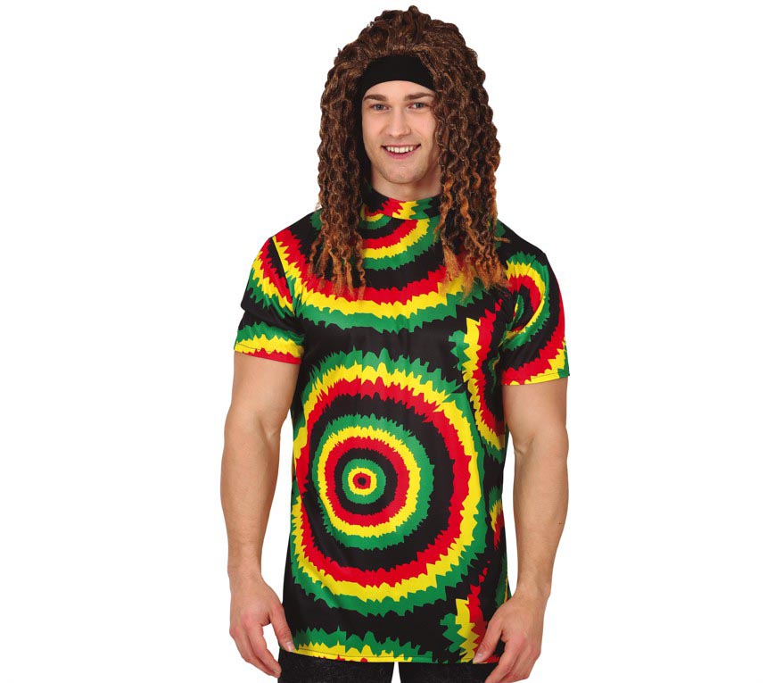 RASTA T-SHIRT, ADULT, 48 - 50 (M)