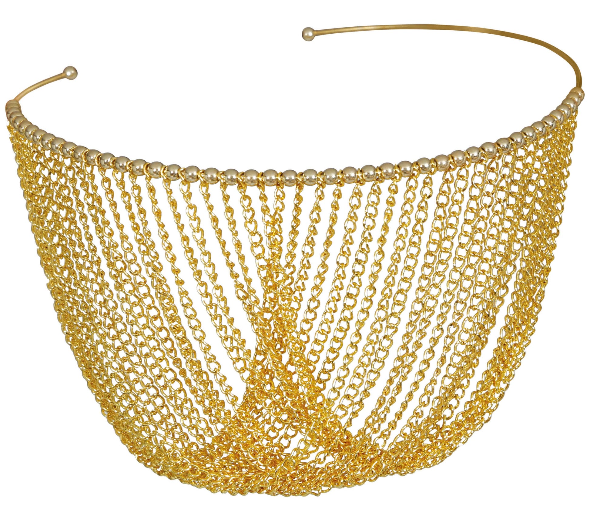 70'S NECKLACE, METALLIC