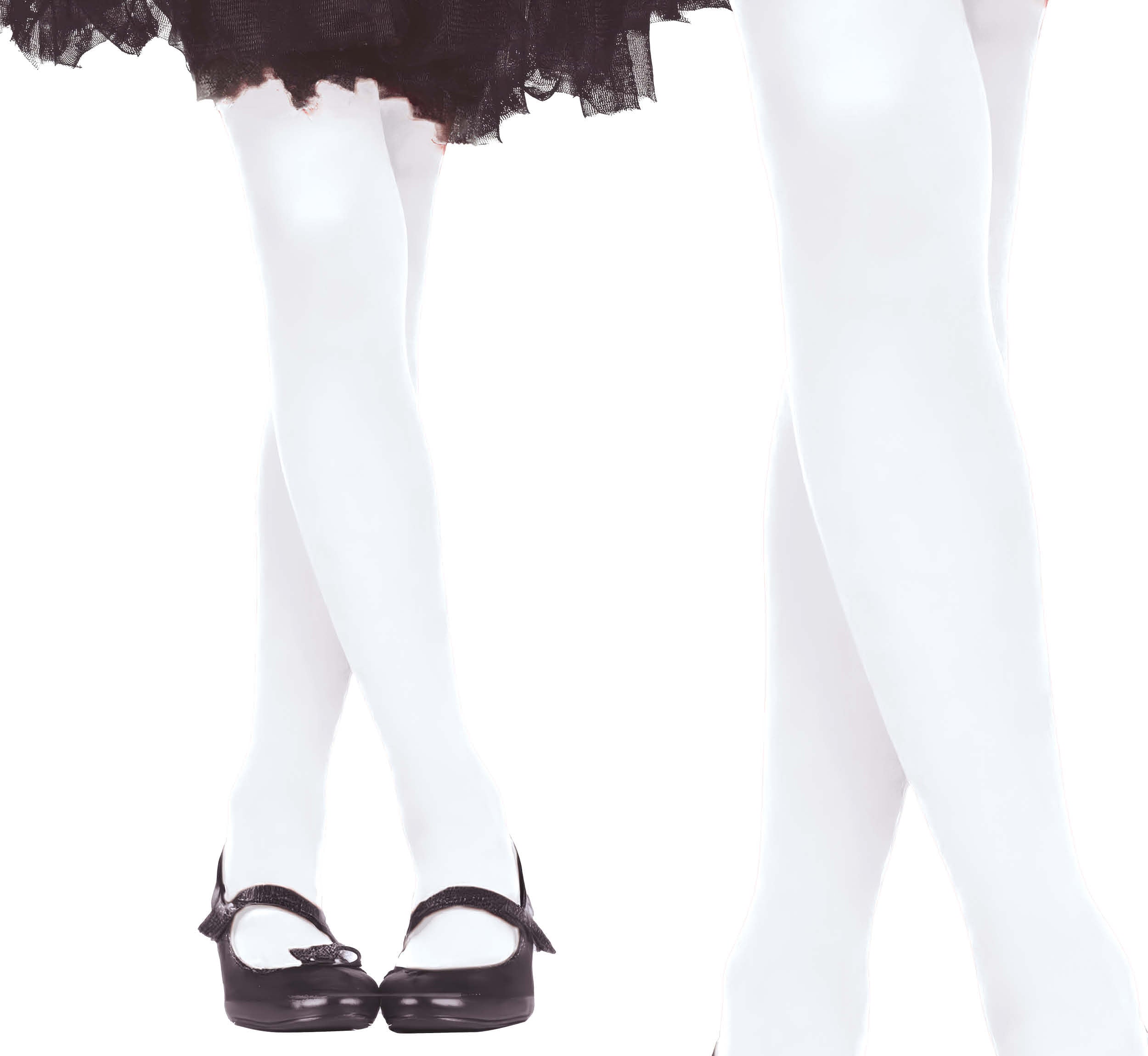 WHITE TIGHTS 7-10 YEARS
