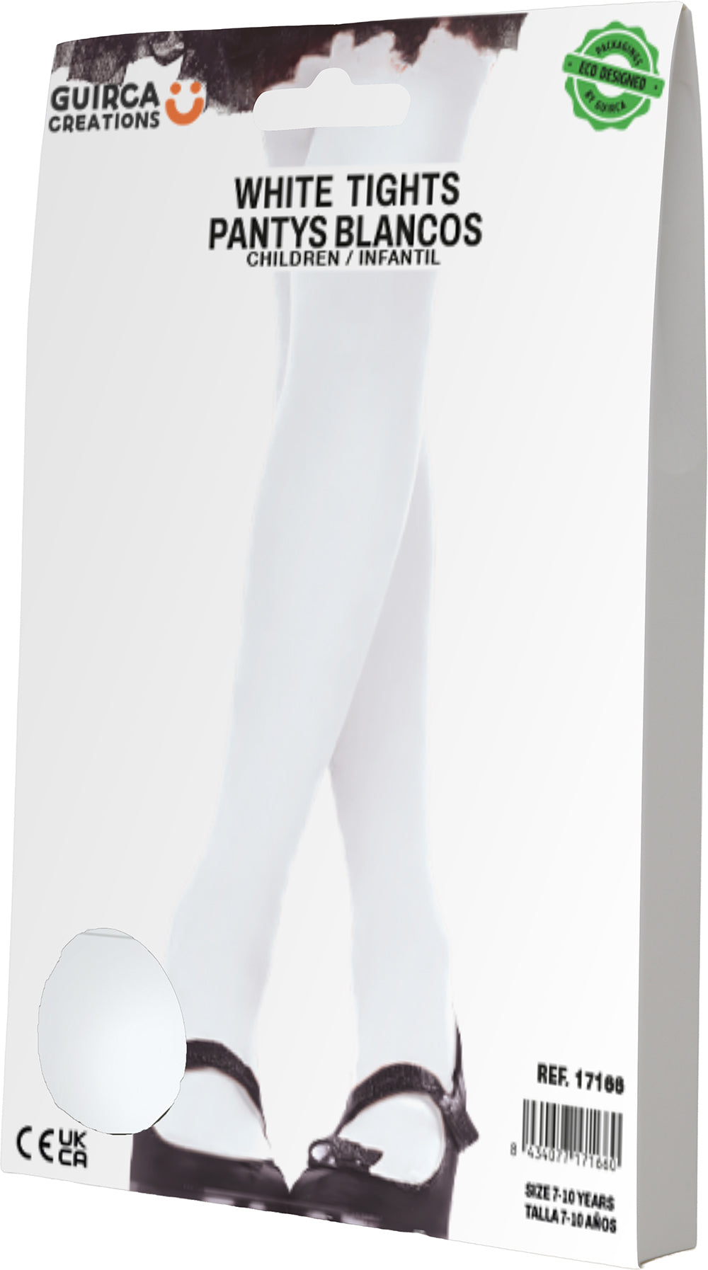 WHITE TIGHTS 7-10 YEARS