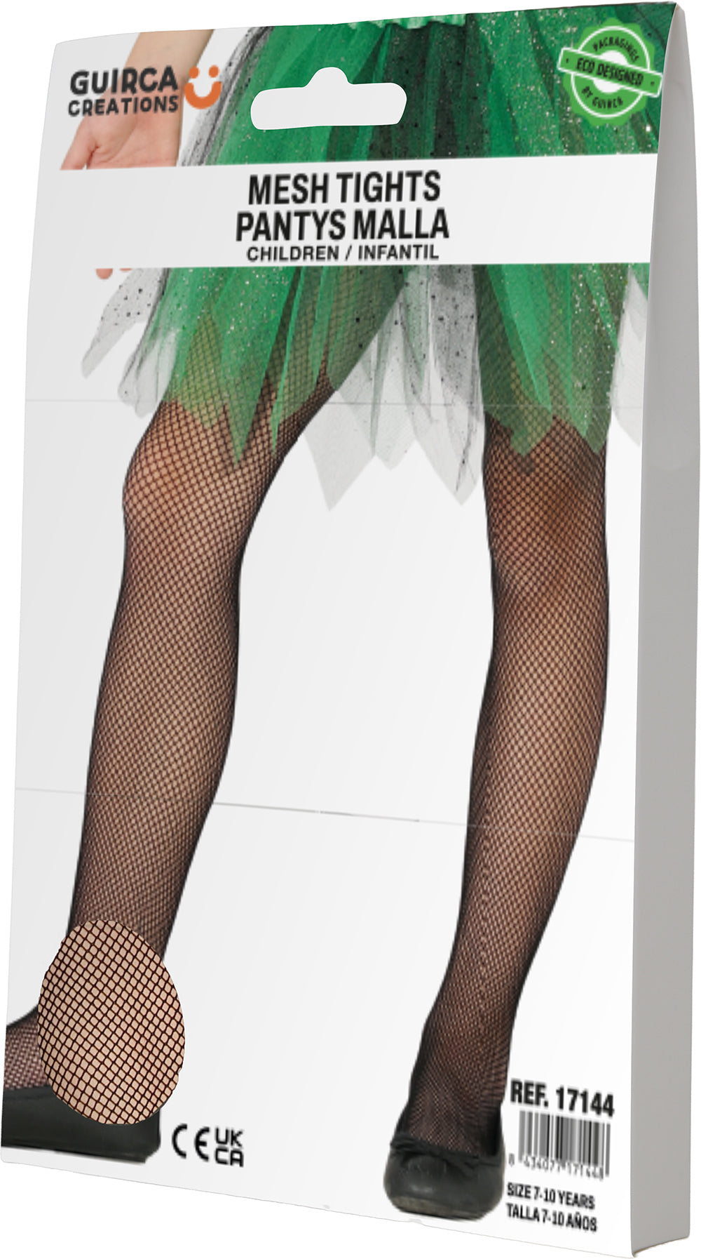 BLACK NET TIGHTS 3-6 YEARS