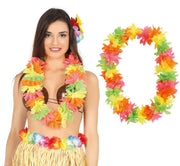 MULTICOLORED FLUORESCENT HAWAIIAN NECKLA