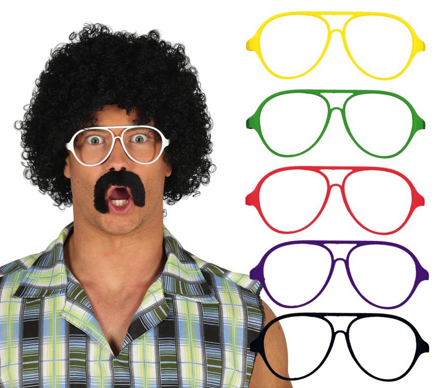 70'S/80'S GLASSES ASSORTED COLORS