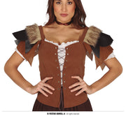 LADY LEATHER WAISTCOAT