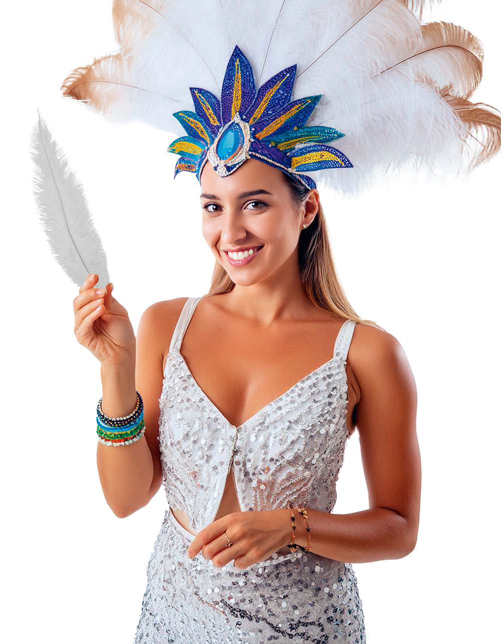 BAG 12 OSTRICH FEATHER BIG 40 CMS