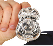 METAL POLICE BADGE, 7 CM