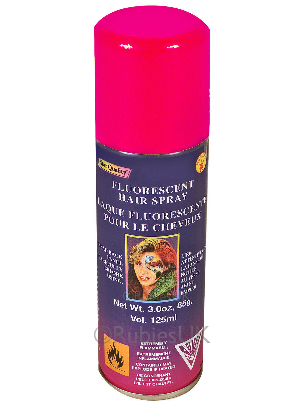 Red Fluorescent Hairspray 1