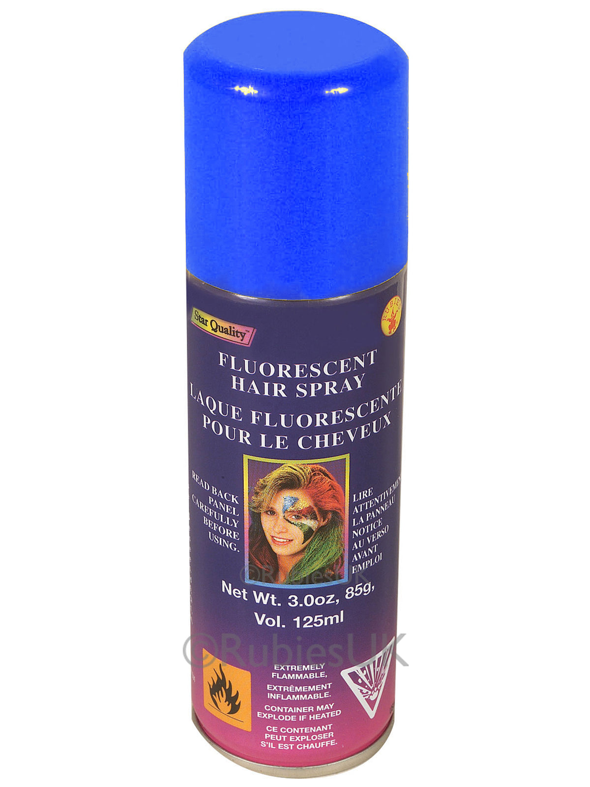 Blue Fluorescent Hairspray 1