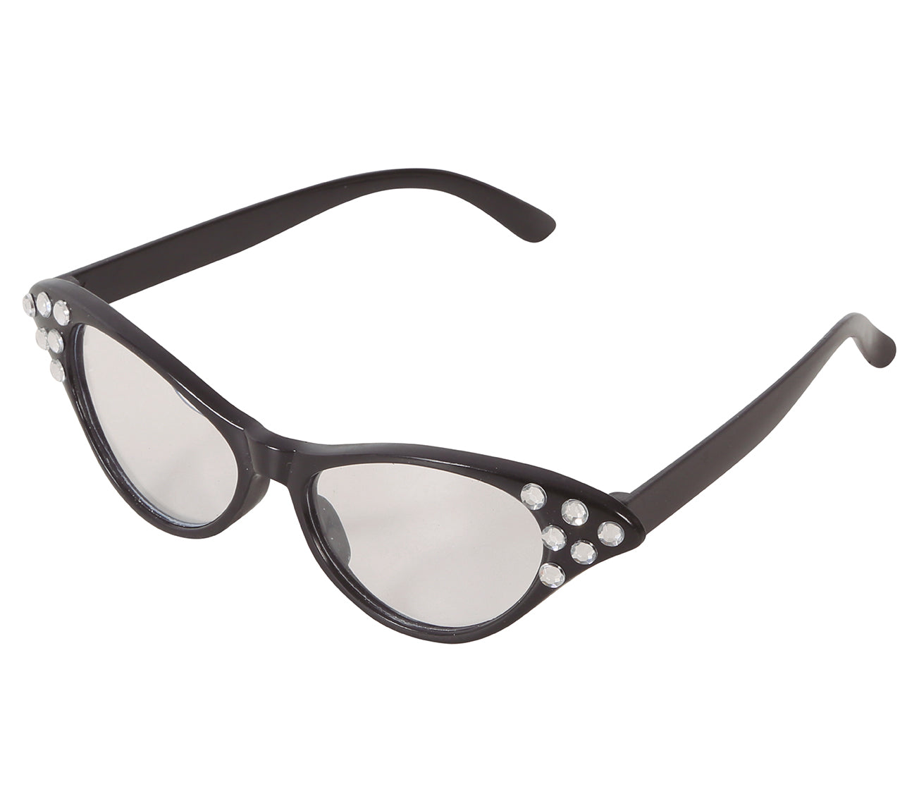 BLACK 60S GLASSES