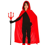 VELVET HOODED CAPE WITH HOOD, 100 CM