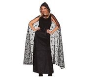 HALLOWEEN CAPE WITH HOOD, 120 CMS
