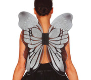 SILVER BUTTERFLY WINGS, 46X54 CM
