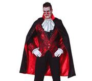 BLACK CLOACK  WITH RED LINING 115 CM