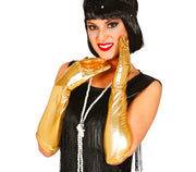 METALLIC GLOVES, 40 CM