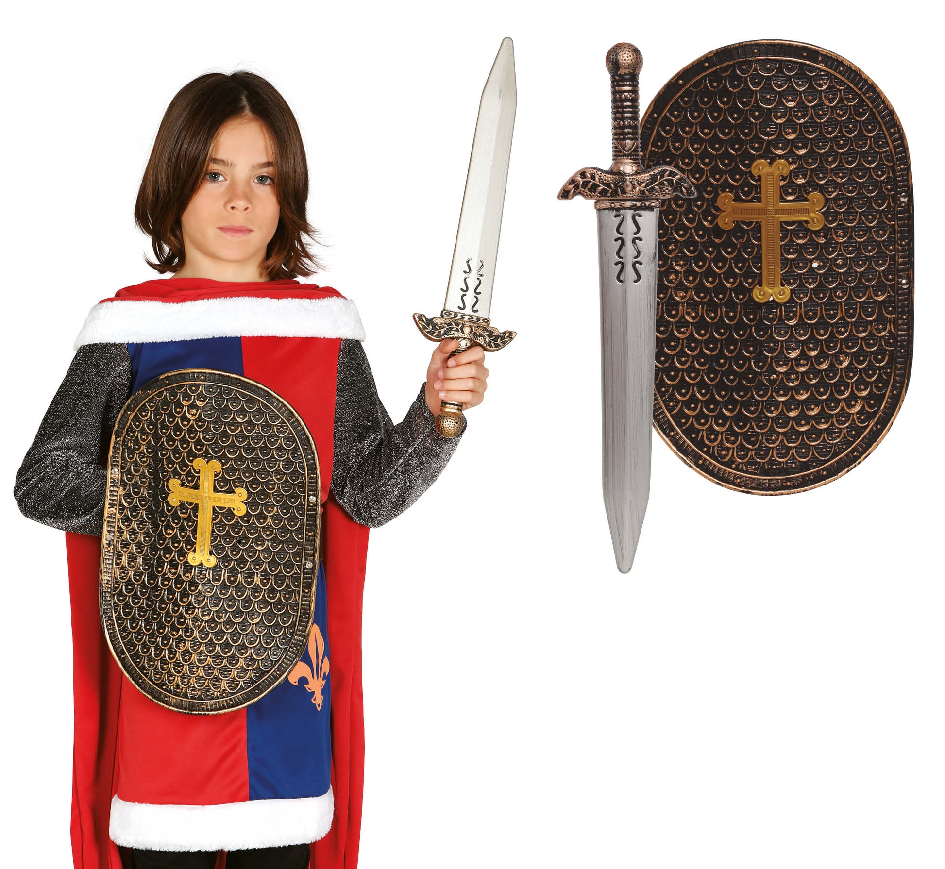 CHILD SHIELD 41 CM AND SWORD 48 CM