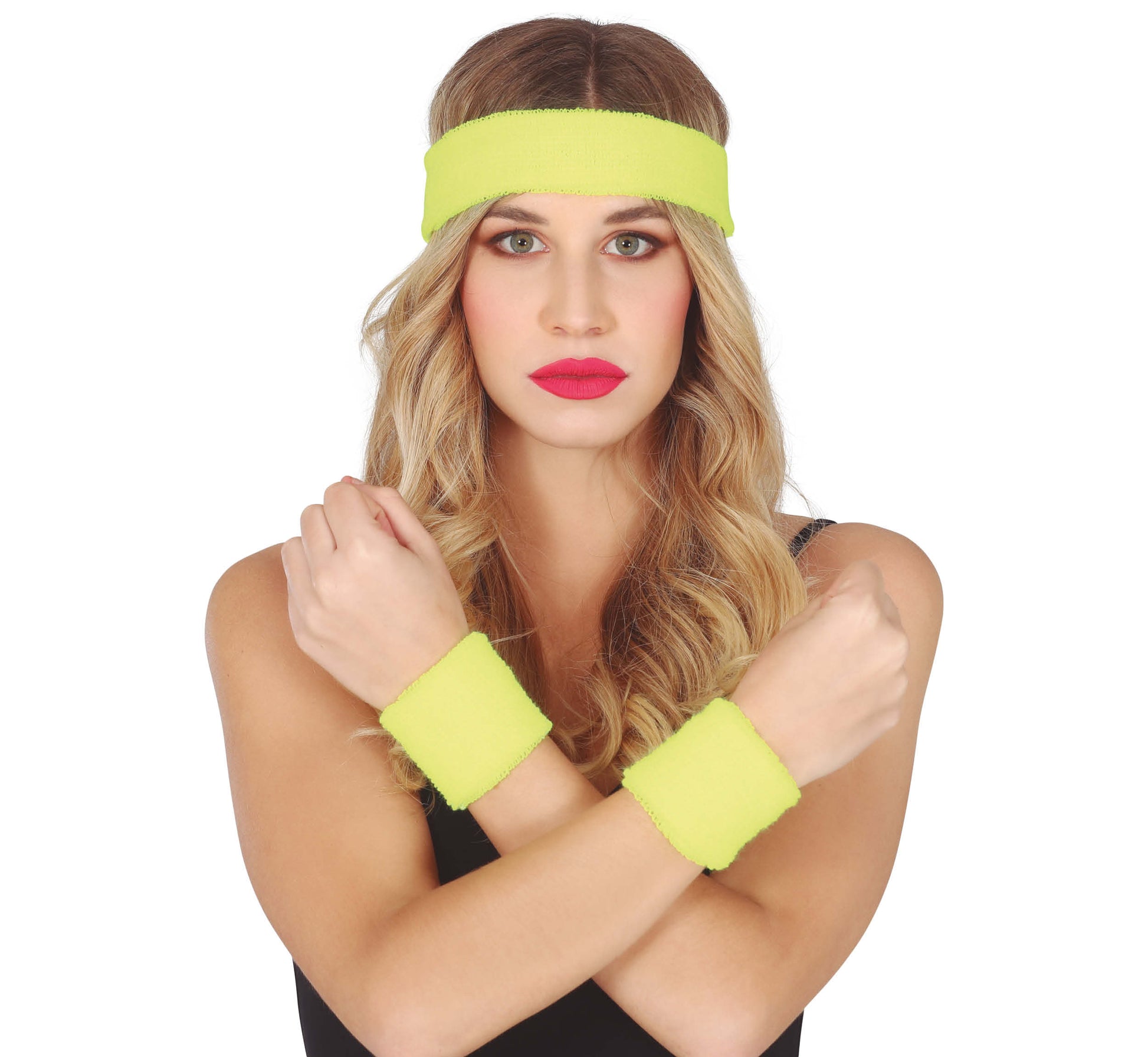 SET 2 WRISTBANDS AND HEADBAND
