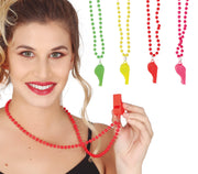 WHISTLE NECKLACE NEON ASSORTED