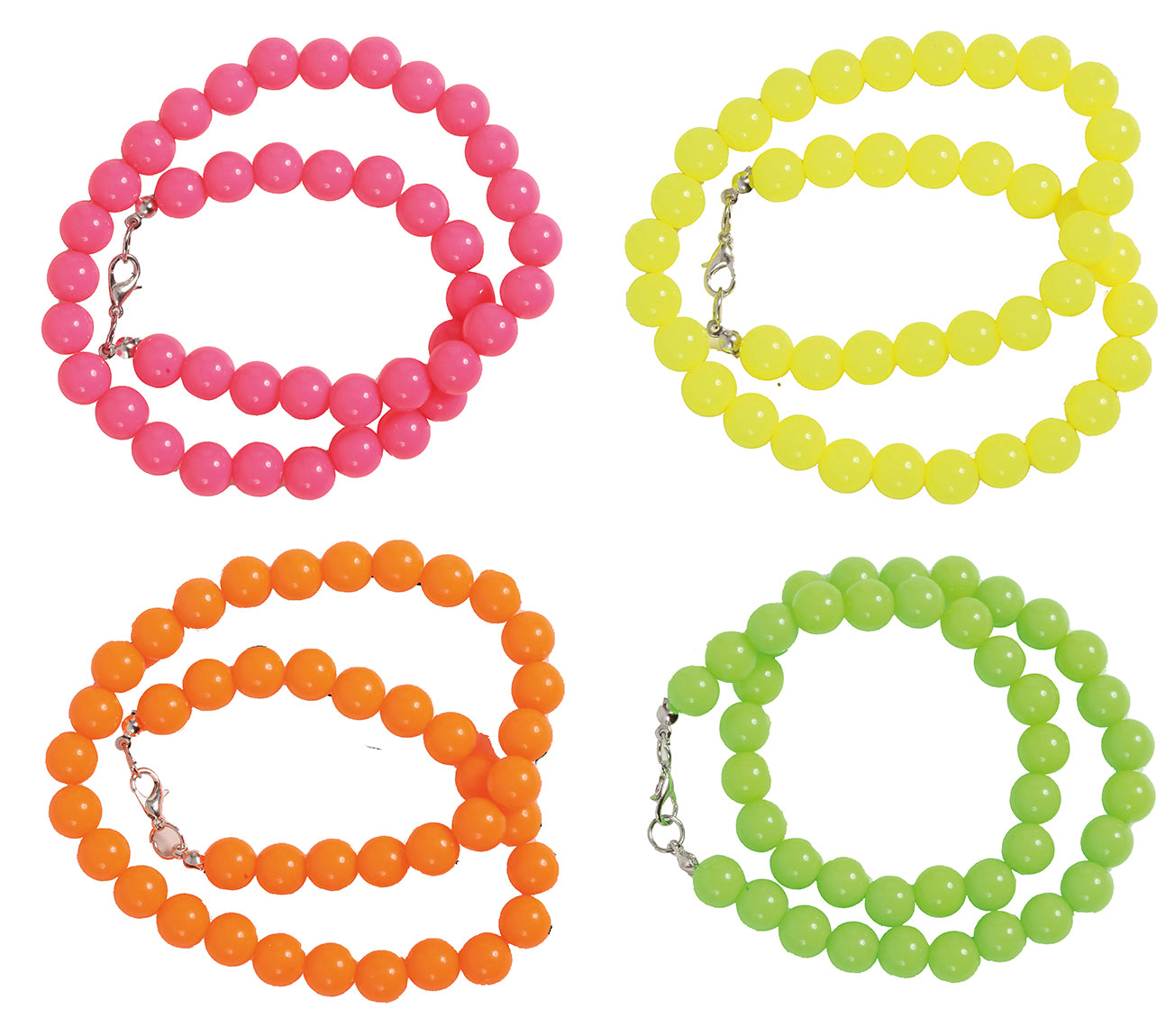 NECKLACES NEON ASSORTED 90 CMS.