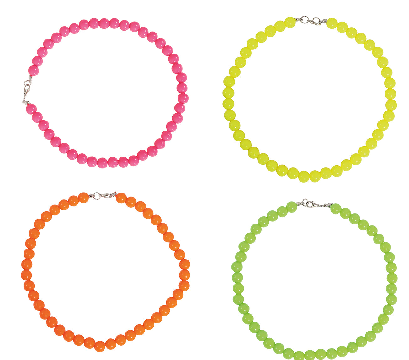 NECKLACES NEON ASSORTED 90 CMS.