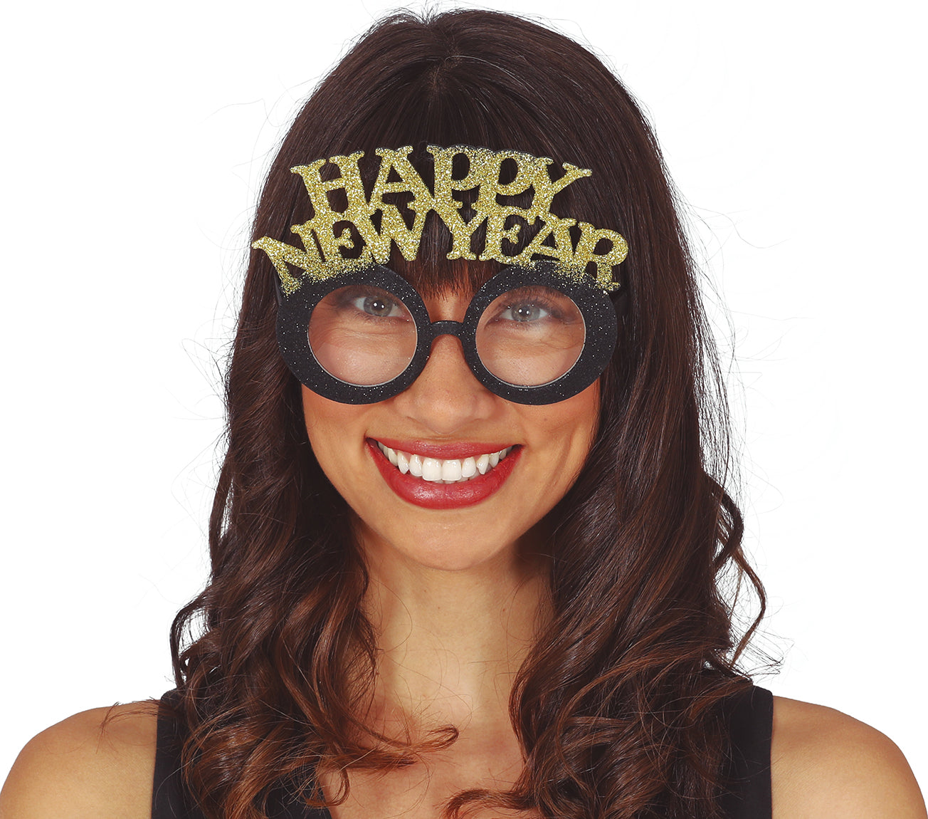 "HAPPY NEW YEAR" GLASSES SILVER AND GOLD