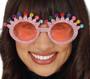 GLITTER GLASSES PINK