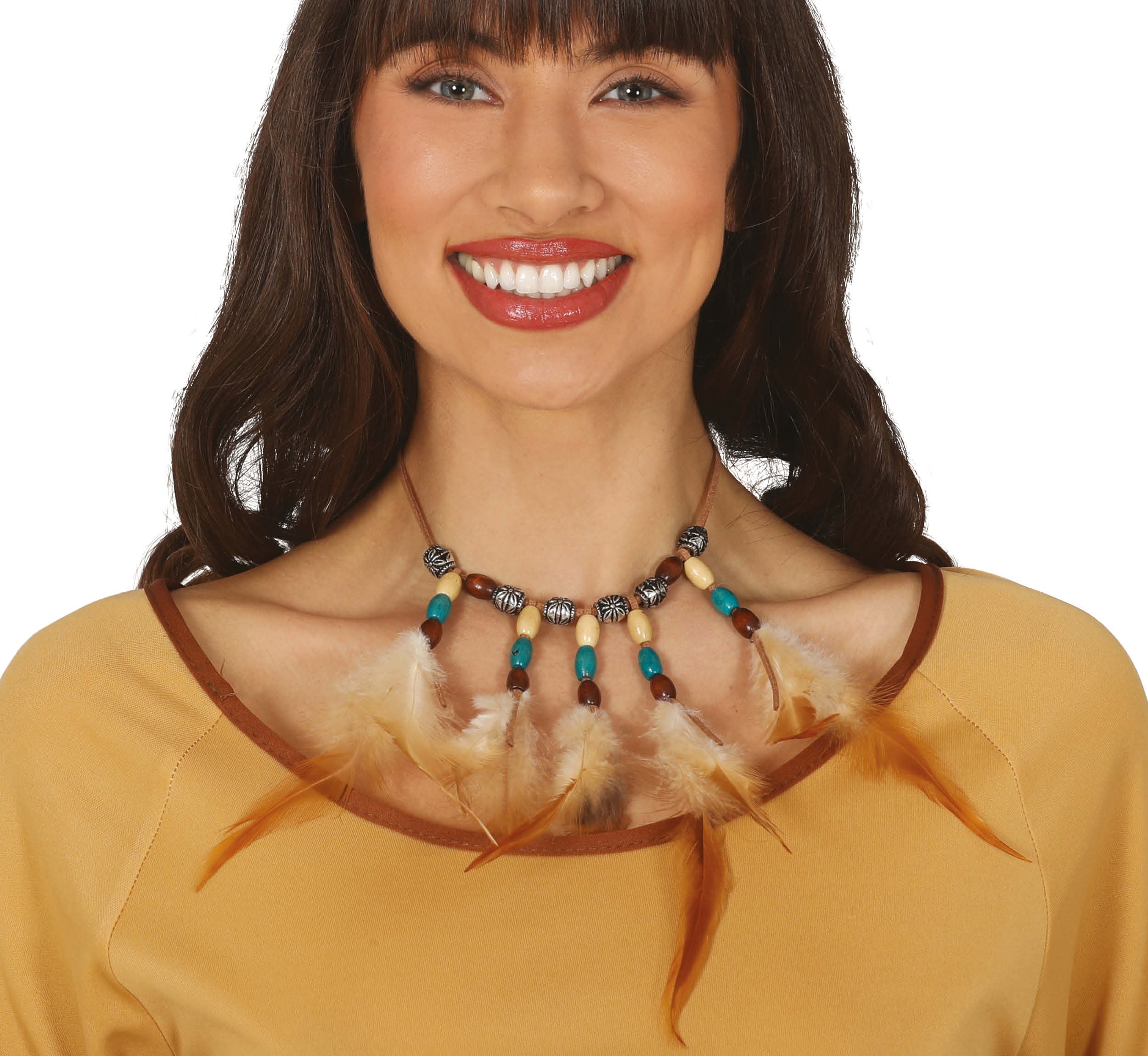 INDIAN FEATHERED CHOKER
