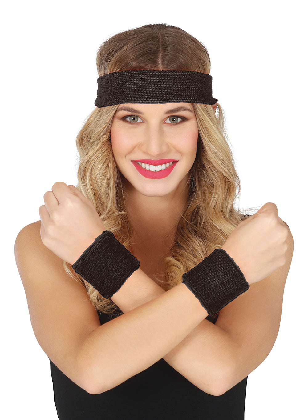 SET 2 WRISTBANDS AND HEADBAND