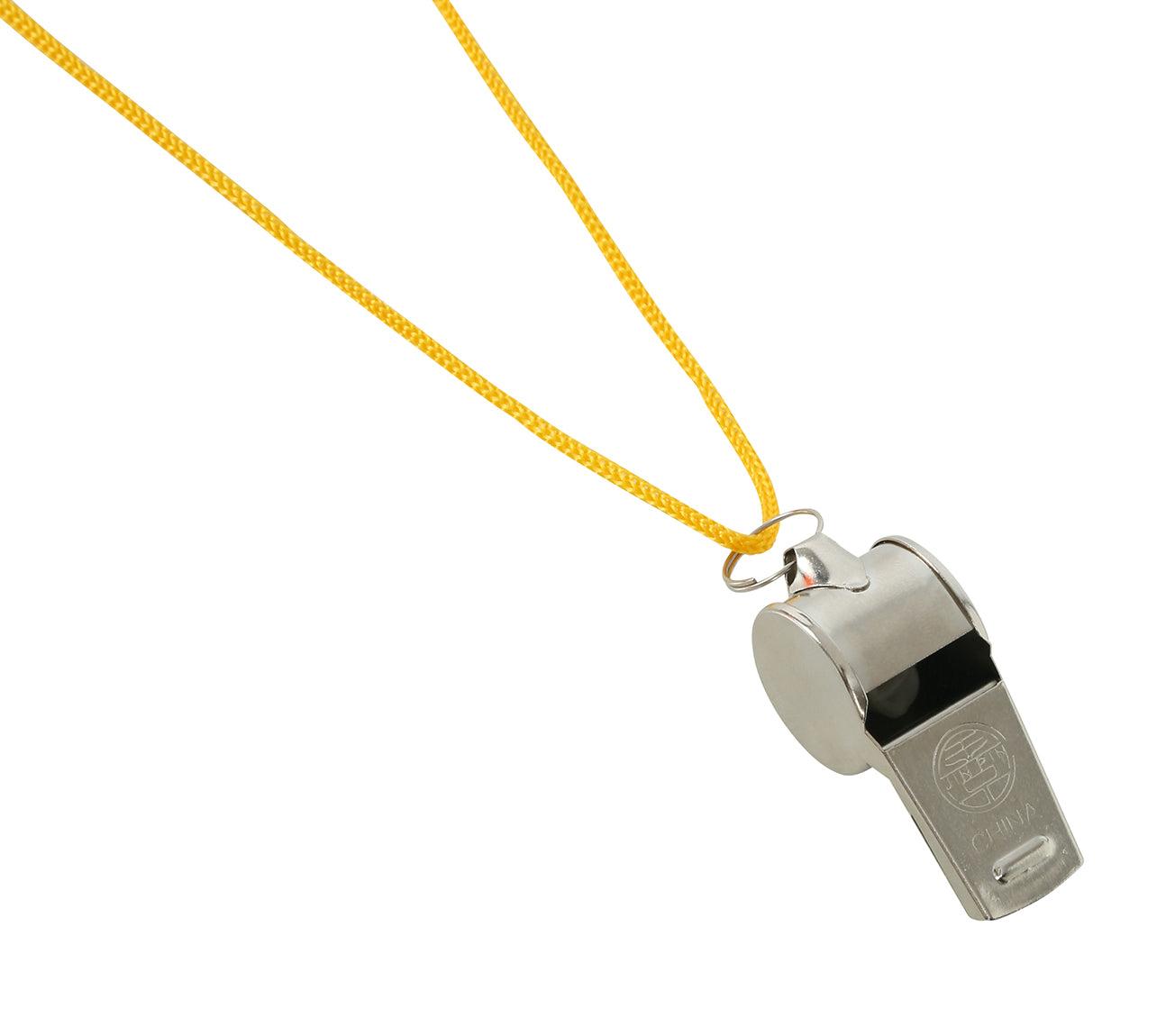 4 METAL WHISTLE WITH ROPE
