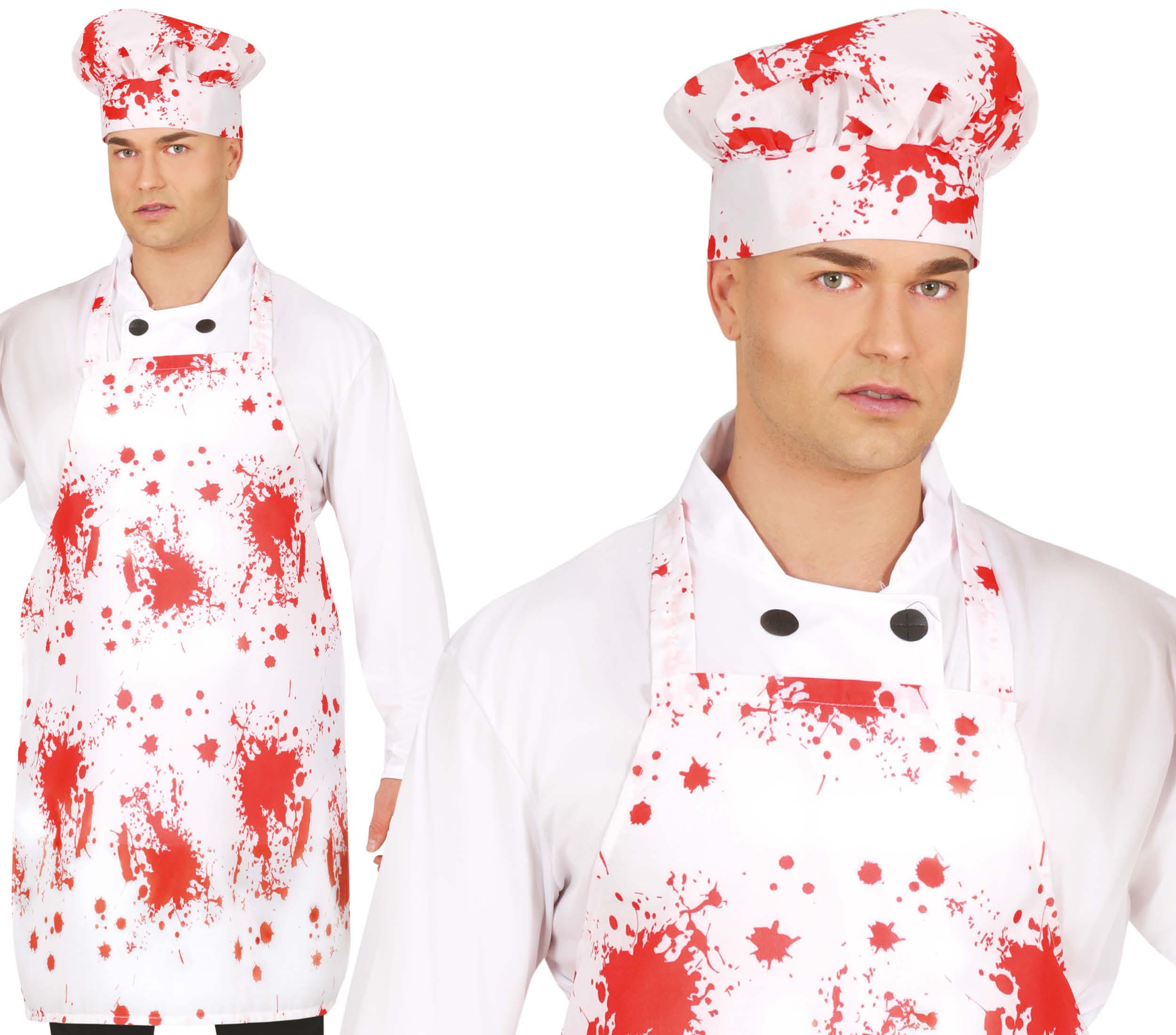 BLOODY CHEF'S HAT AND APRON 55X70 CM