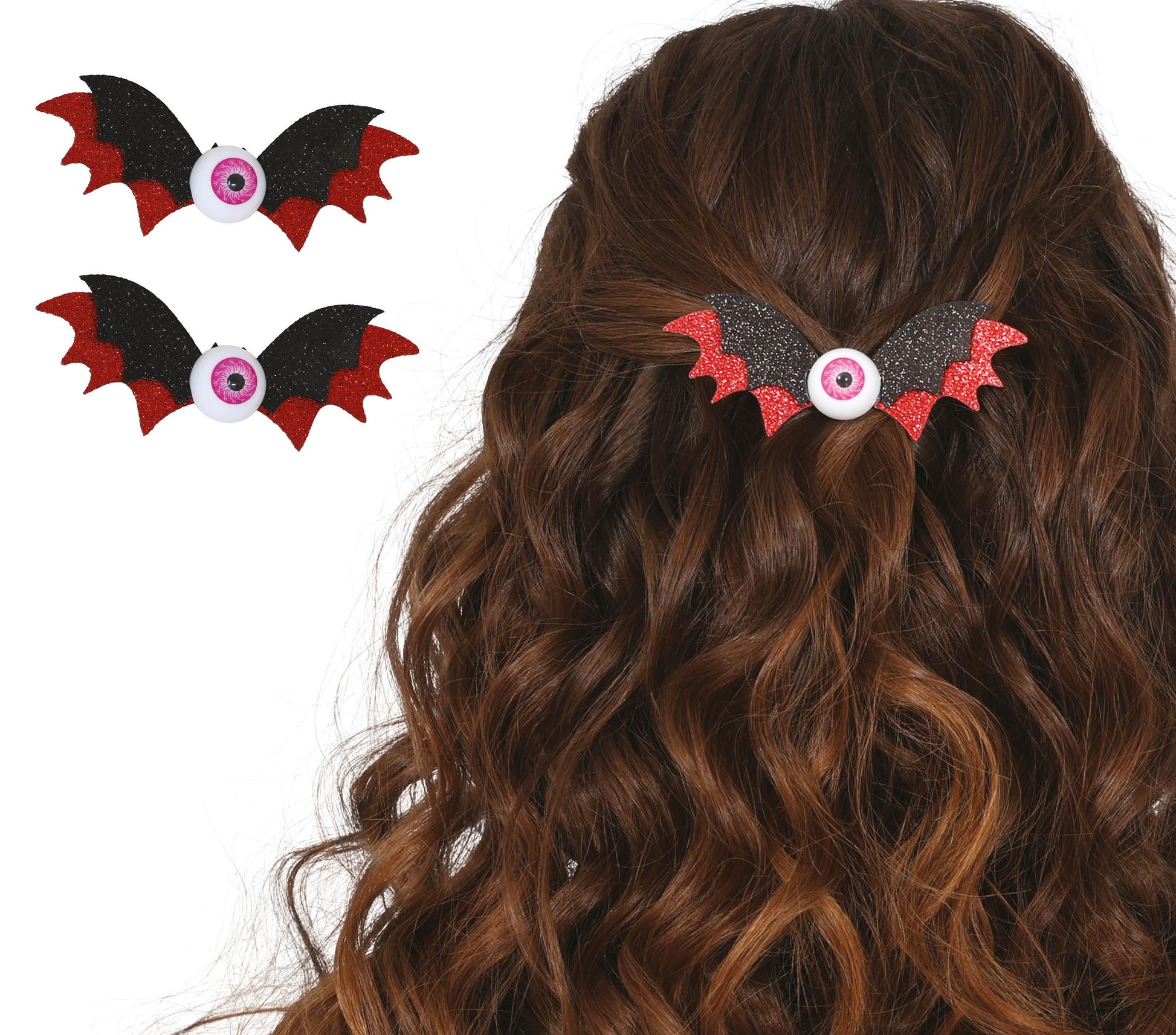 SET 2 BAT HAIR CLIPS 10 CM