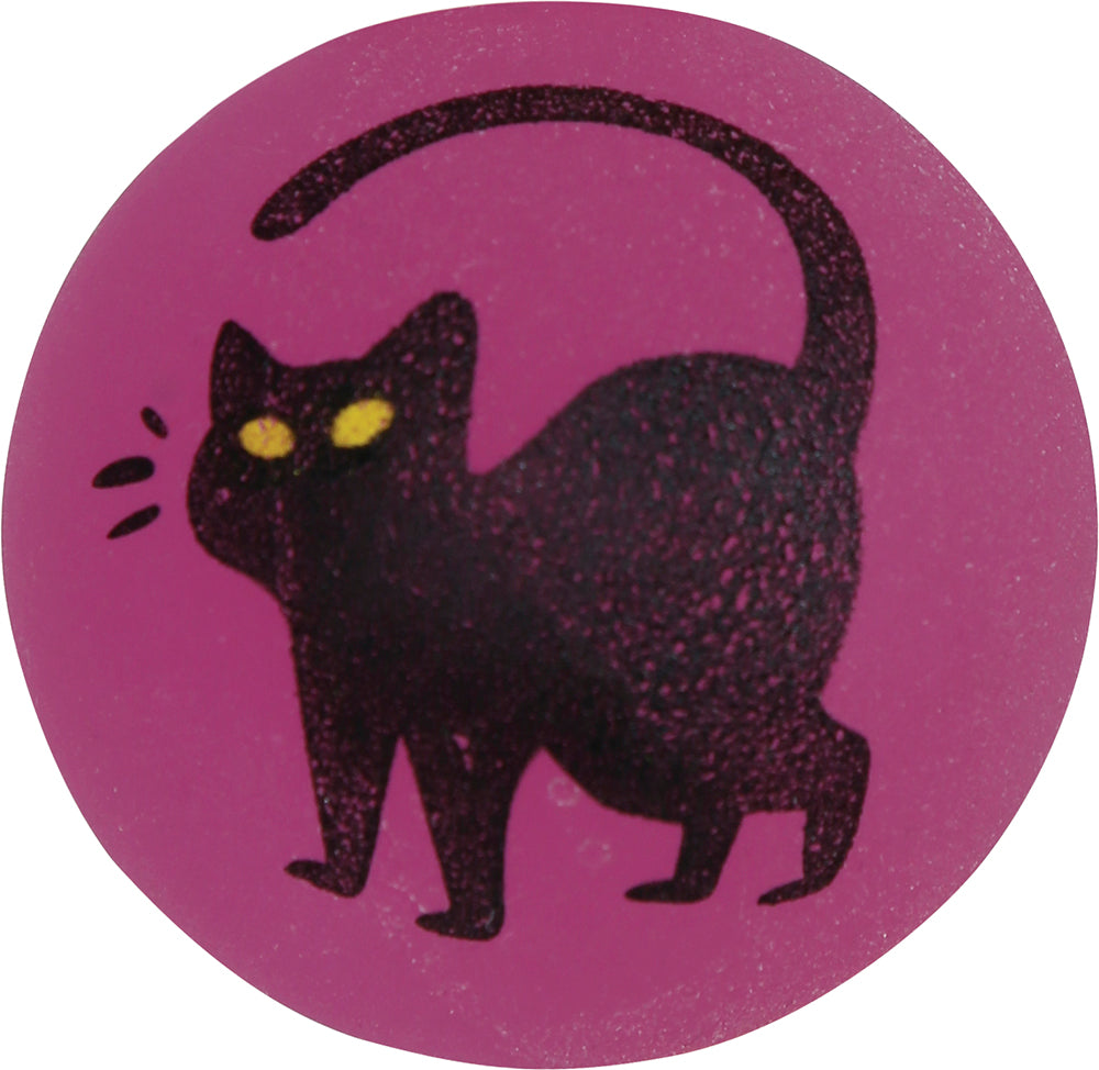 BAG 3 ASSORTED HALLOWEEN RUBBER BALLS 4.5 CM