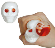 BOX OF 12 ASSORTED ELASTIC BRAINS WITH WORMS 8 CMS