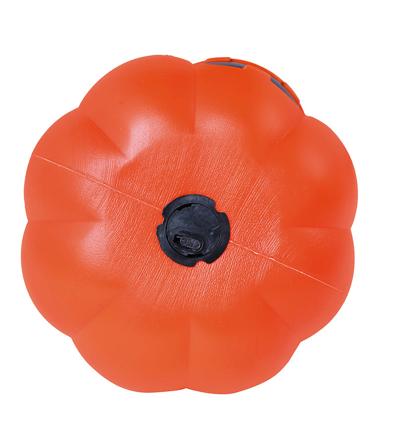 PUMPKIN WITH LIGHT, PLASTIC, 15 CMS.
