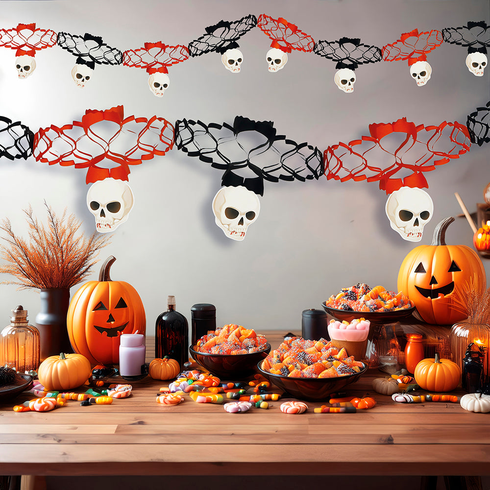 SKULL GARLAND 15X200 CMS.