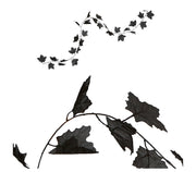 BLACK LEAVES GARLAND 180 CM